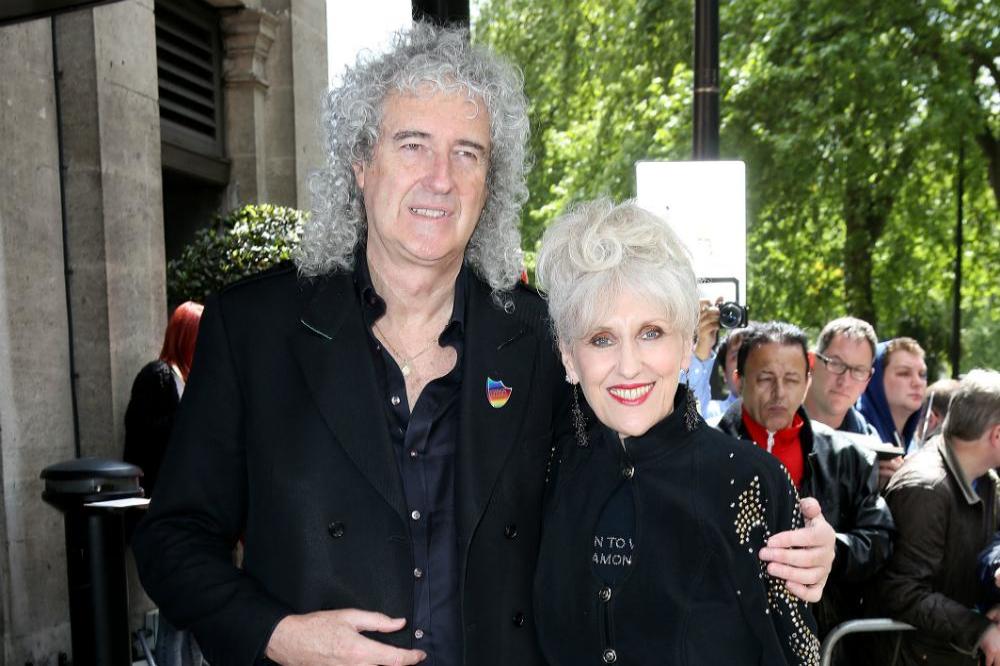 Brian May with Anita Dobson