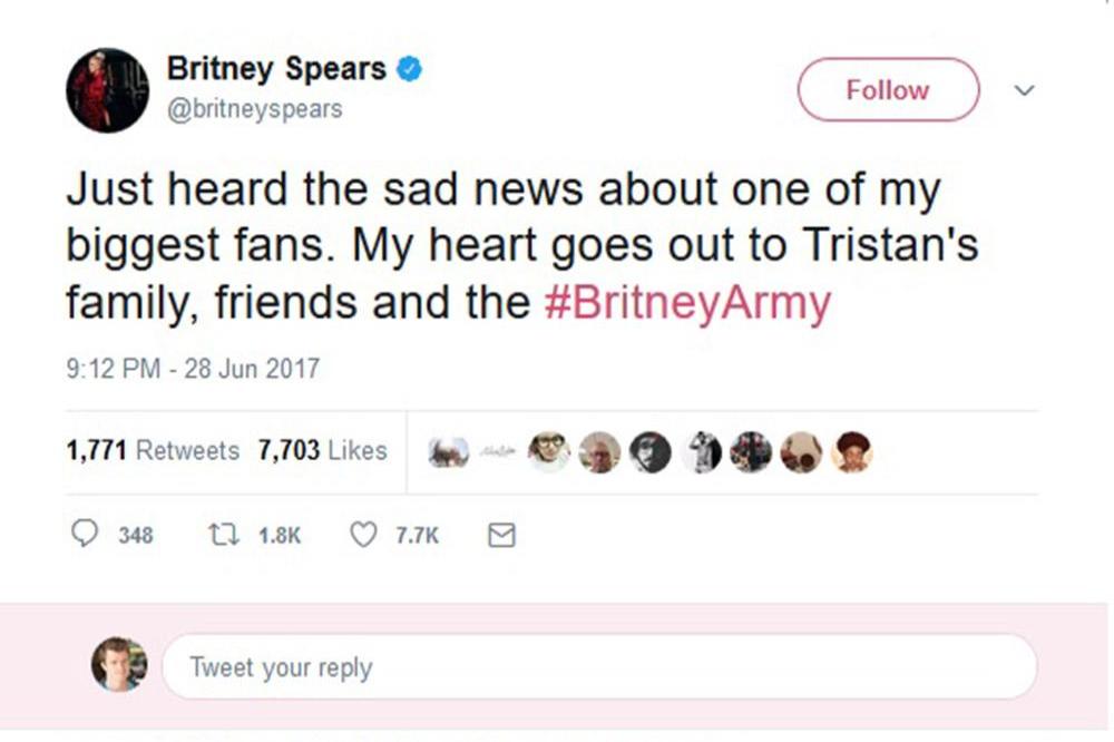 Britney Spears tribute (c) Twitter
