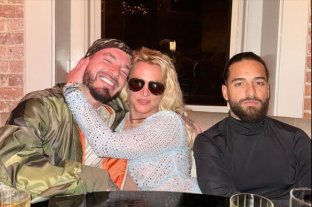 Britney Spears was spotted having dinner with Maluma and J Balvin in October
