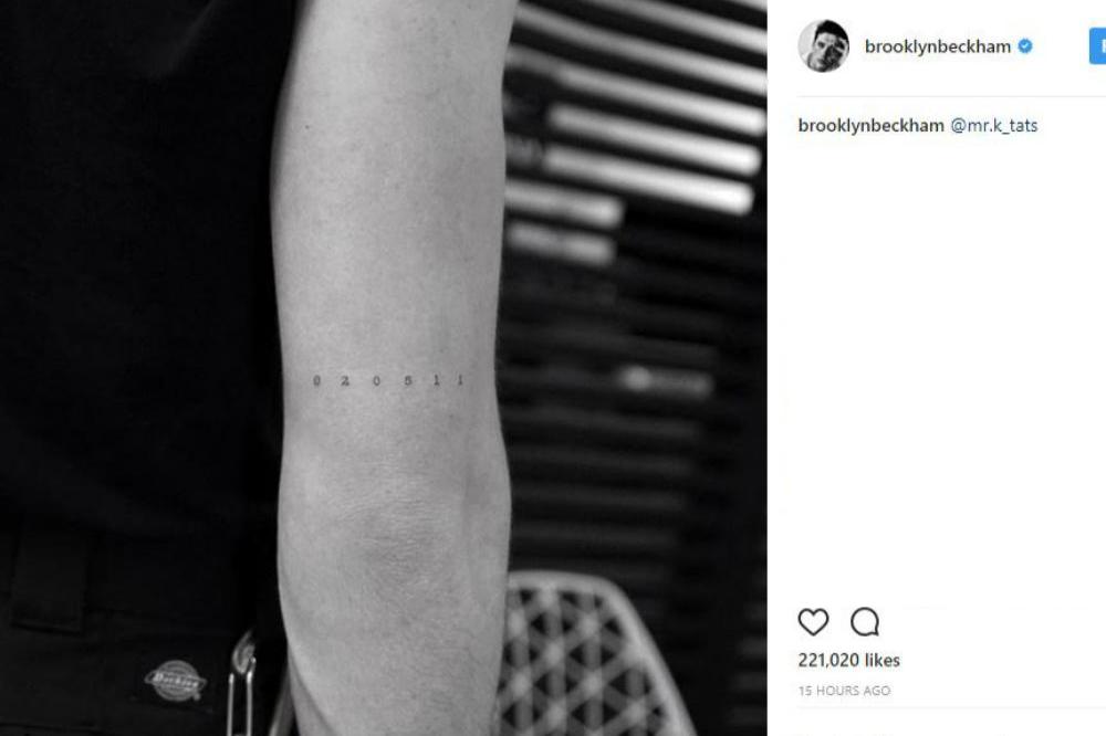 Brooklyn Beckham's tattoo (c) Brooklyn Beckham/Instagram