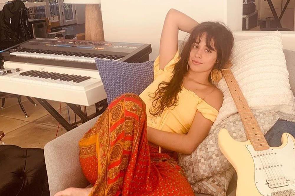 Camila Cabello in the studio (c) Twitter