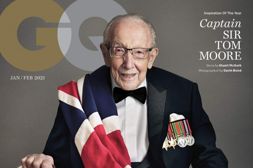 Captain Sir Tom Moore covers Britain's GQ magazine