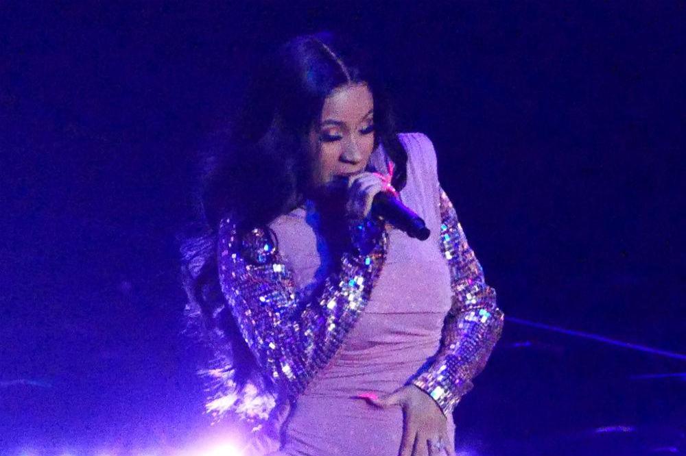 Cardi B's long nails when she was pregnant