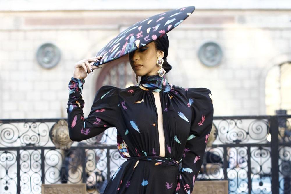 Cardi B at Paris Fashion Week 