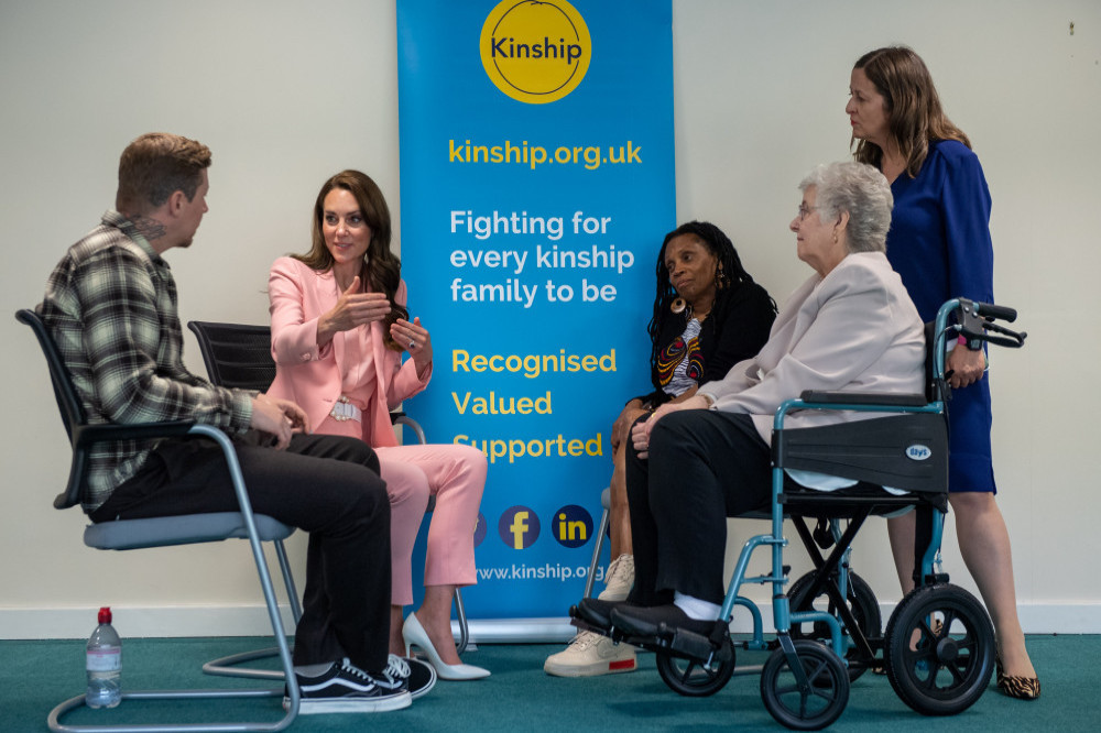 Catherine, Princess of Wales meets with carers at Kinship