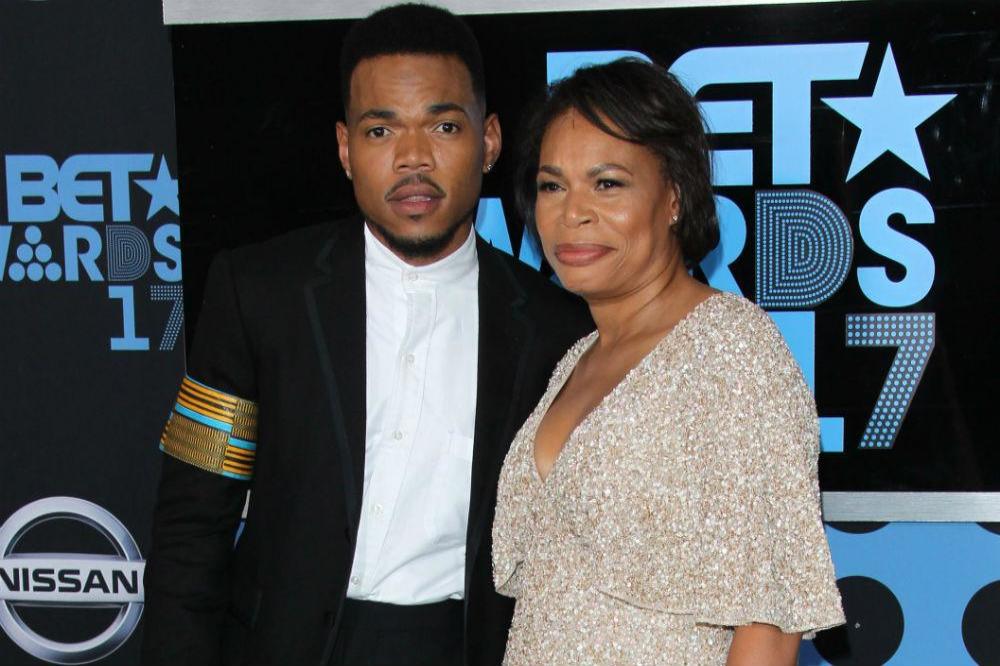 Chance the Rapper and his mother