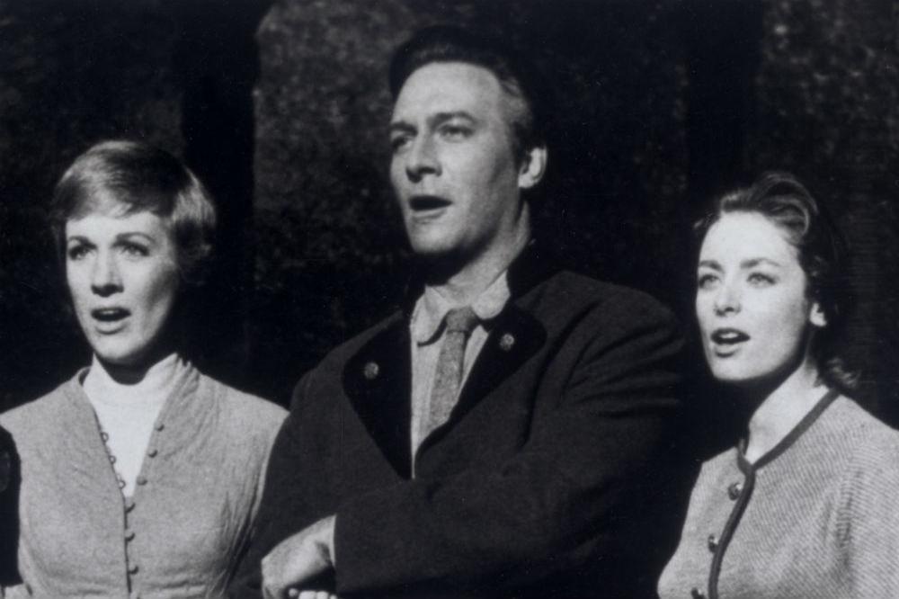 Charmian Carr with Julie Andrews and Christopher Plummer in The Sound of Music
