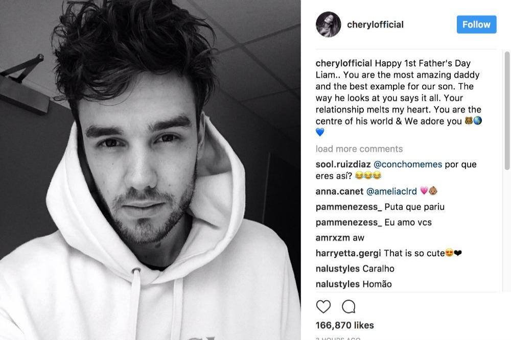 Cheryl's post to Liam Payne via Instagram (c)