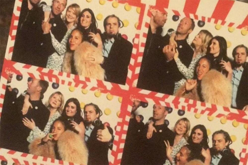 Chris Martin and friends at his Willy Wonka themed birthday party (c) Instagram