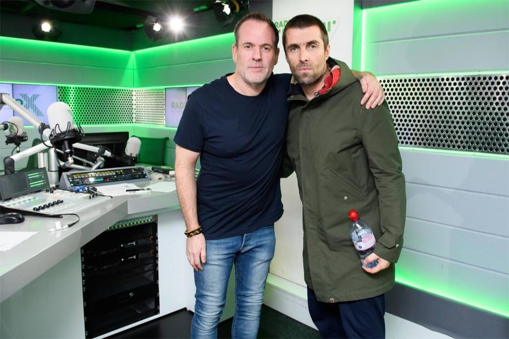 Chris Moyles with Liam Gallagher