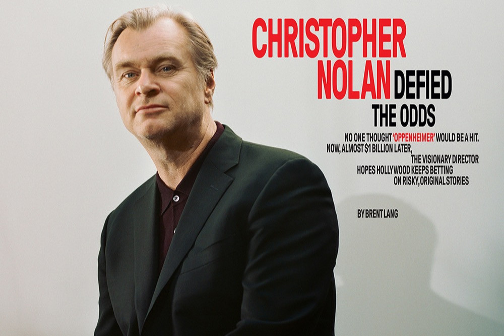 Christopher Nolan covers Variety (photo by Chantal Anderson)
