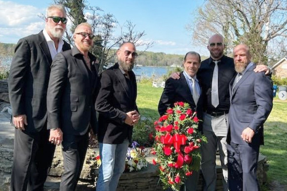 Cody Hall and friends at Scott Hall's funeral (c) Instagram