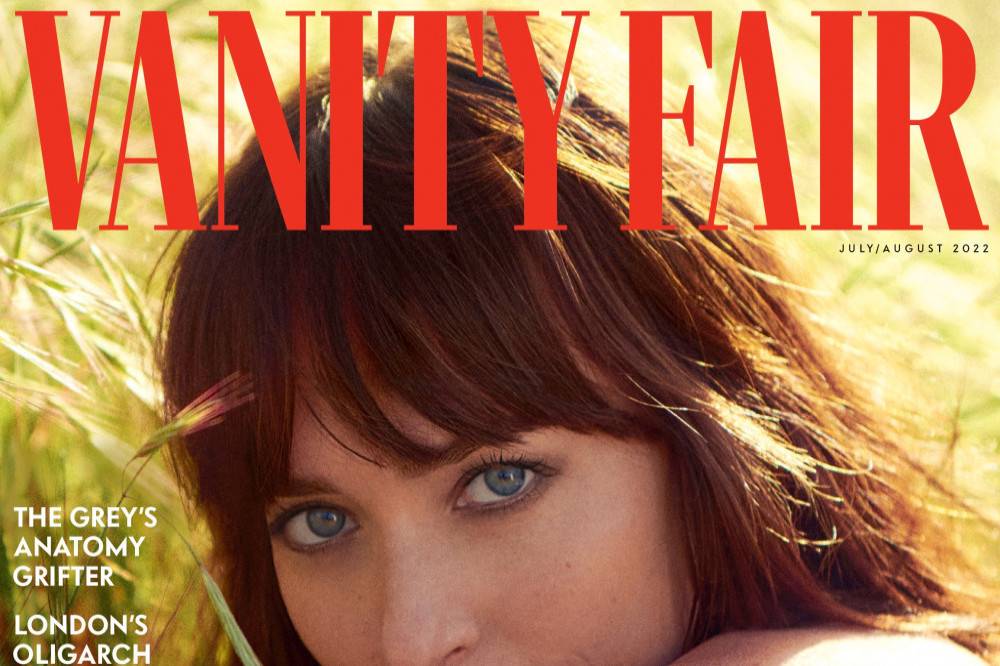 Dakota Johnson on the cover of the magazine (c) Ryan McGinley/Vanity Fair