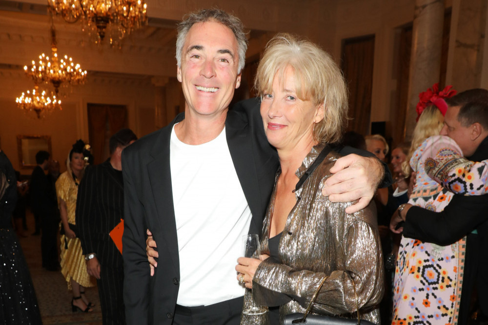 Dame Emma Thompson and Greg Wise on their annual winter party