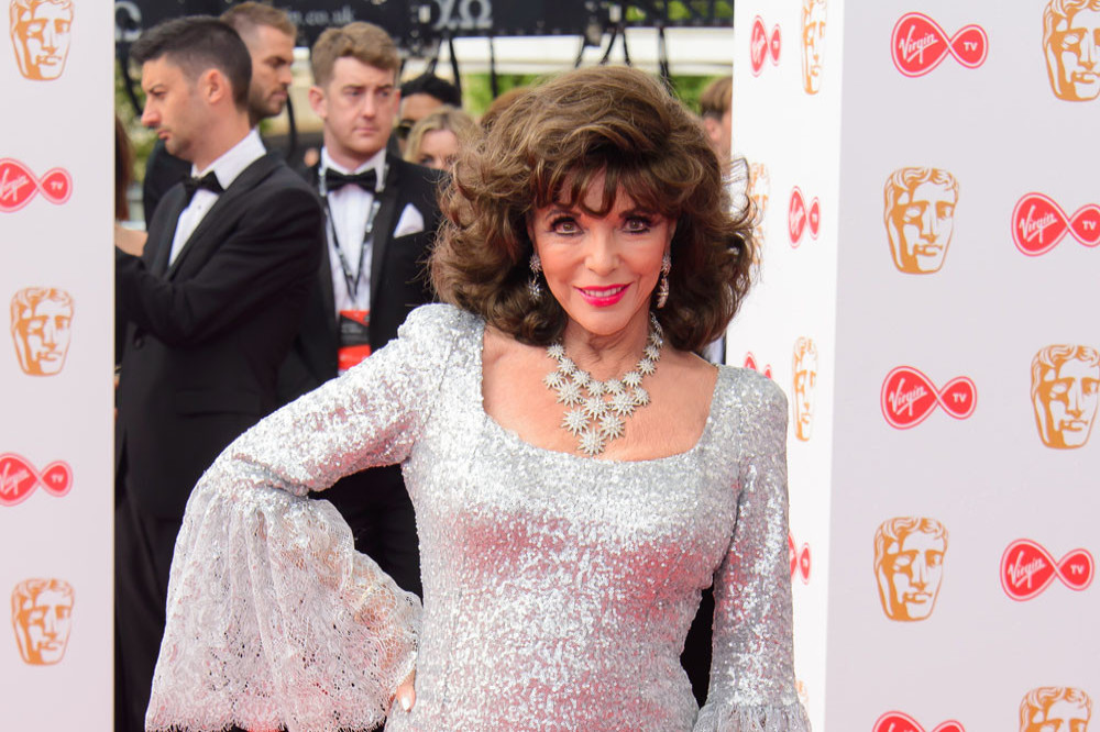 Dame Joan Collins was once kissed so hard that her lip bled