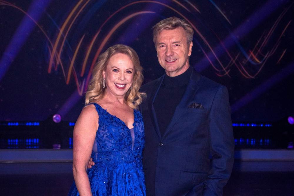 Jayne Torvill is nursing an arm injury