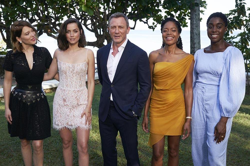 Naomie Harris with fellow No Time to Die cast