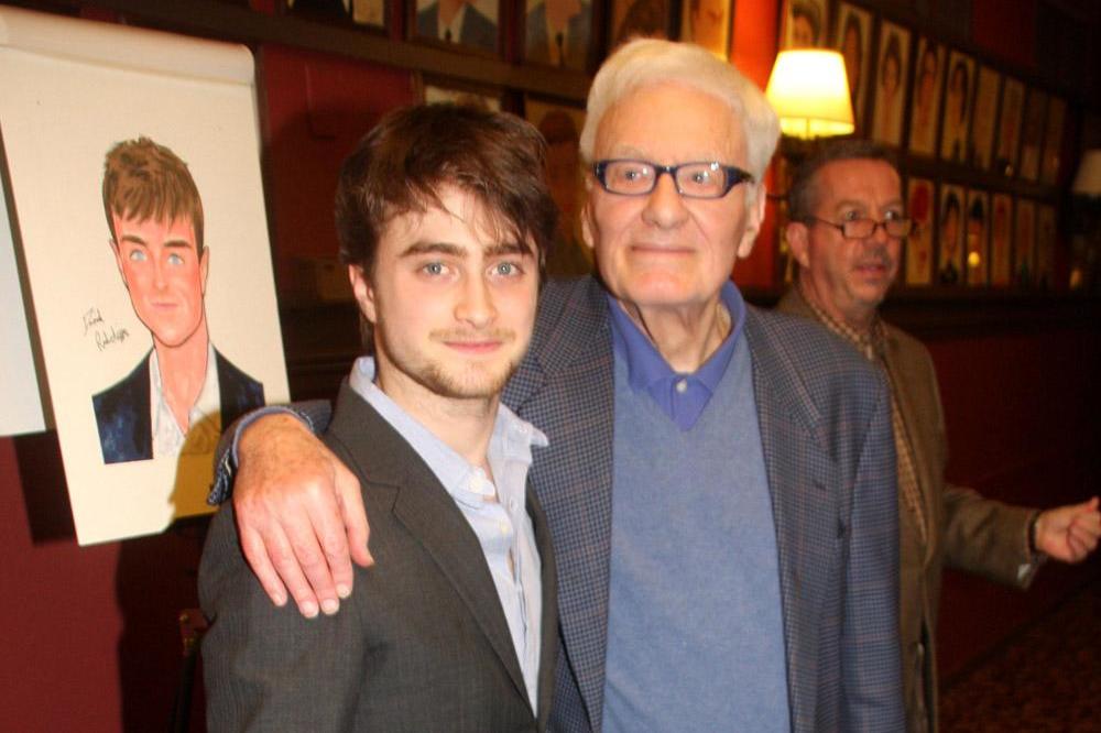 Daniel Radcliffe with Sir Peter Shaffer
