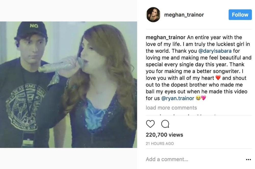 Daryl Sabara and Meghan Trainor via Meghan's Instagram (c)