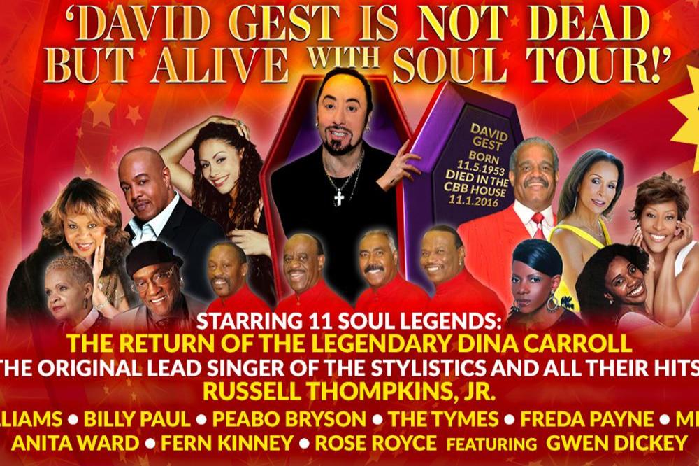 David Gest Is Not Dead but Alive With Soul Tour poster
