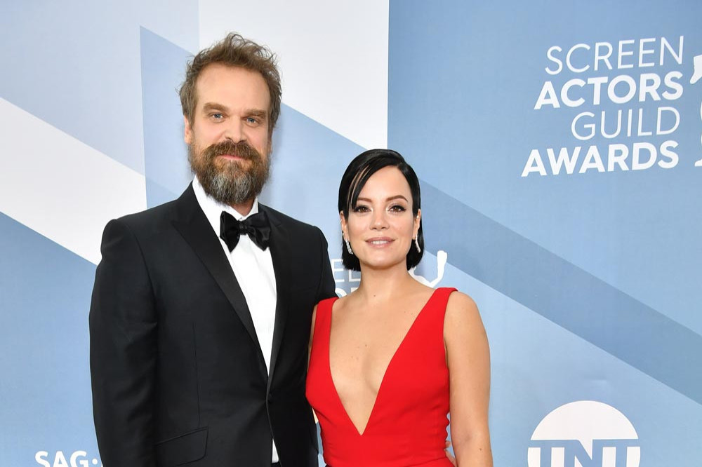David Harbour with wife Lily Allen