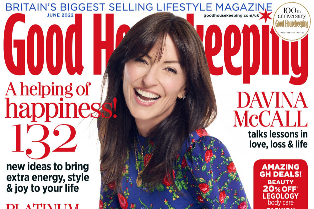 Davina McCall on the cover of Good Housekeeping  (c) Good Housekeeping UK - David Venni