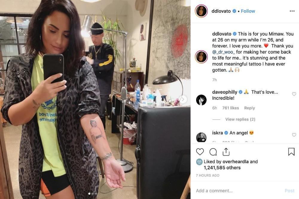 Demi Lovato's Instagram (c) post