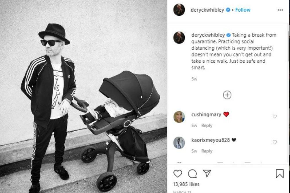 Deryck Whibley and his son (c) Instagram