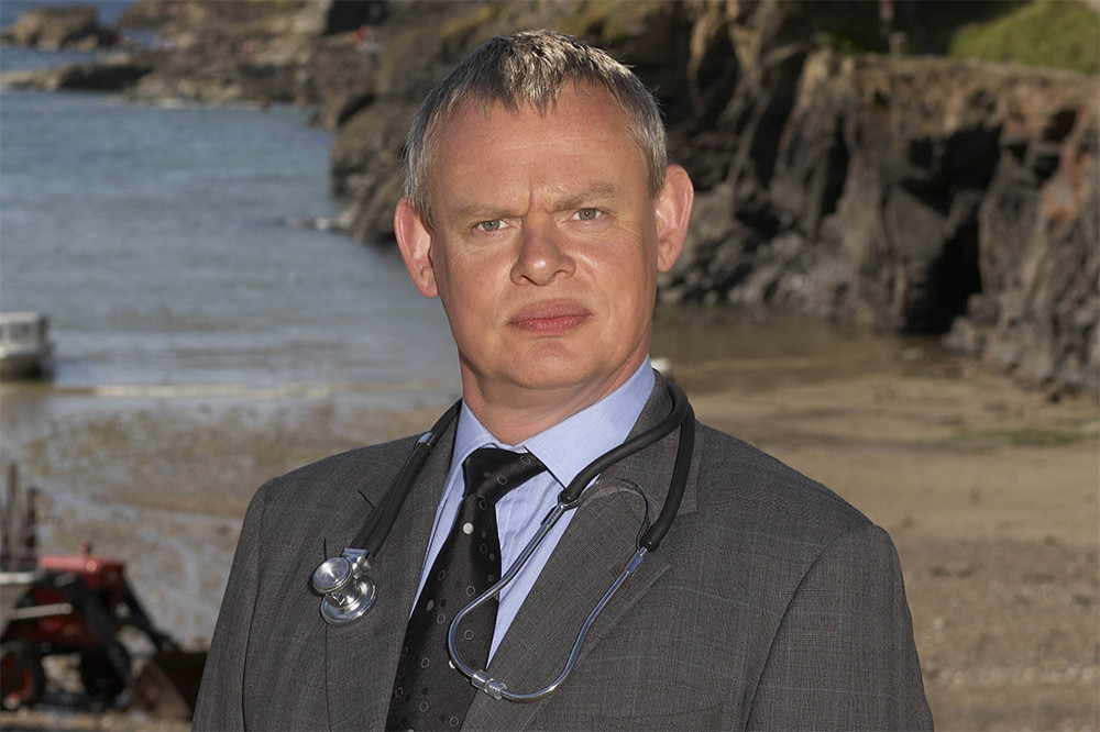 Martin Clunes was sacred for his life with Storm Eunice hit the set of Doc Martin