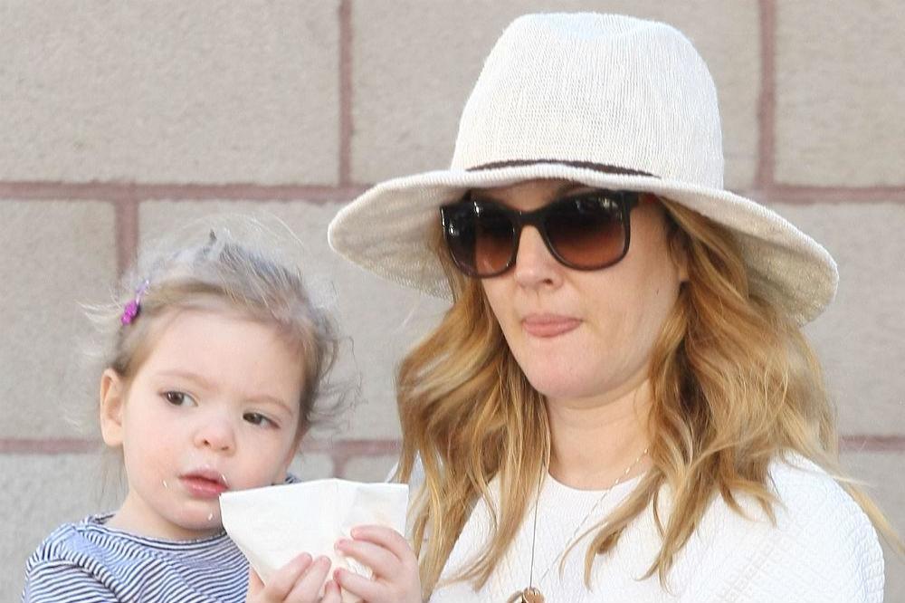 Drew Barrymore with daughter Olive