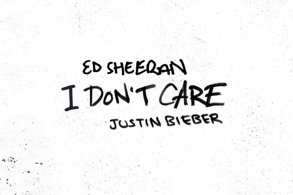Ed Sheeran and Justin Bieber's 'I Don't Care' artwork 