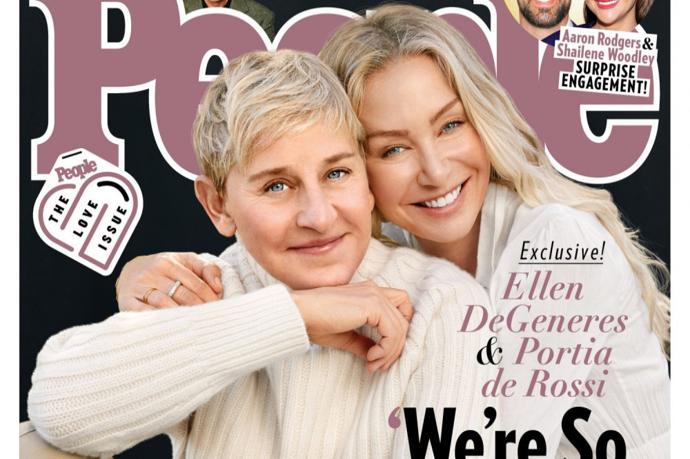 Ellen Degeneres and Portia de Rossi for People magazine