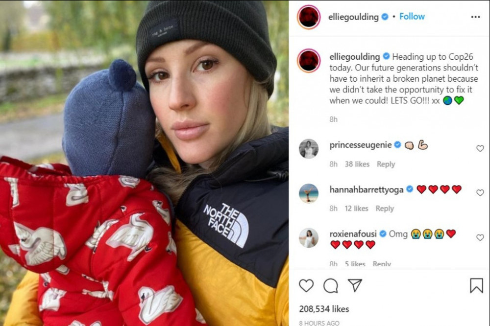 Ellie Goulding and her son via Instagram (c)