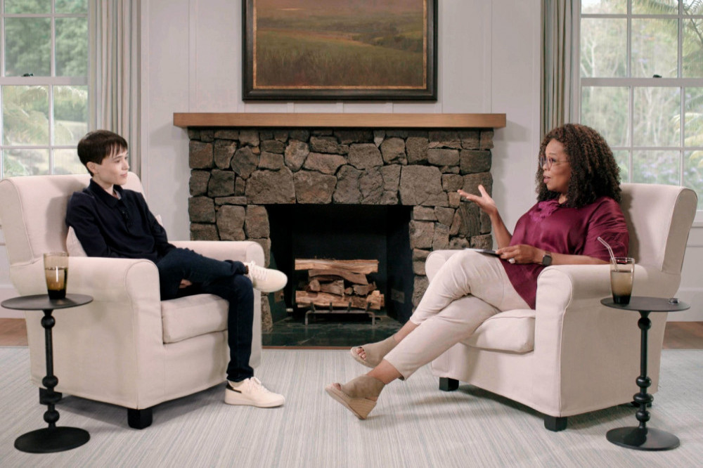 Elliot Page on The Oprah Conversation (c) Apple TV+