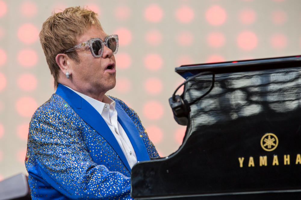 Sir Elton John performed a musical tribute to Shane Warne