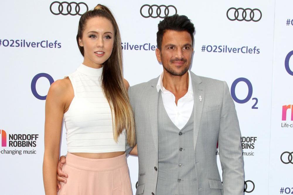 Emily MacDonagh and Peter Andre at Silver Clef Awards