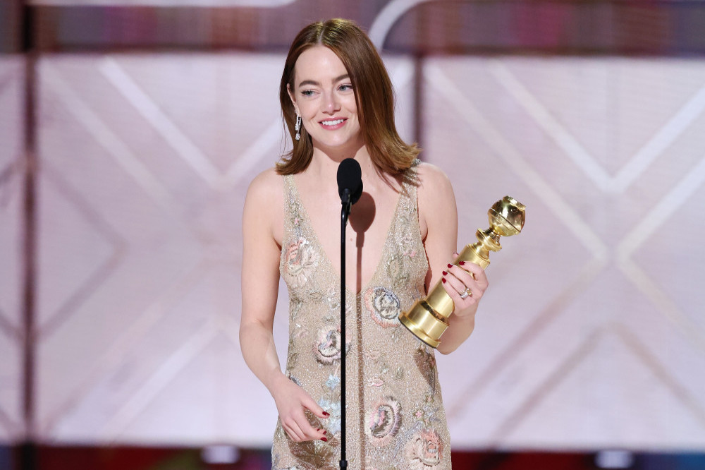 Emma Stone at the Golden Globe Awards