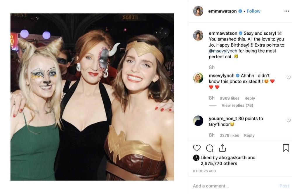 Emma Watson's Instagram (c) post