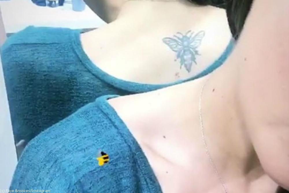 Faye Brookes's tattoo tribute (c) Faye Brookes/Instagram