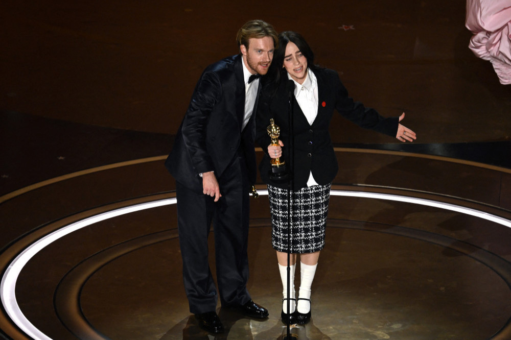 Finneas O'Connell and Billie Eilish at the Oscars