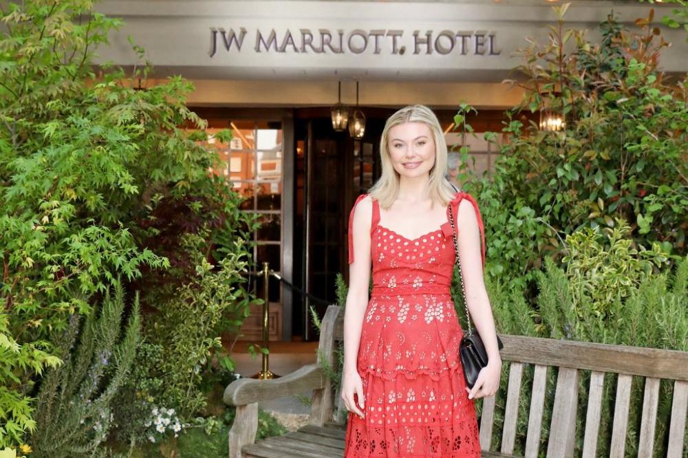 Georgia 'Toff' Toffolo at the 90th Anniversary of the JW Marriott Grosvenor House London