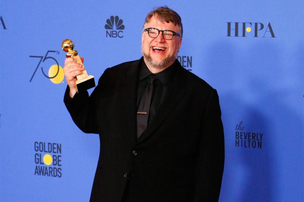 Guillermo del Toro at the Golden Globes