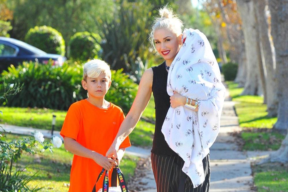 Gwen Stefani with sons Kingston and Apollo