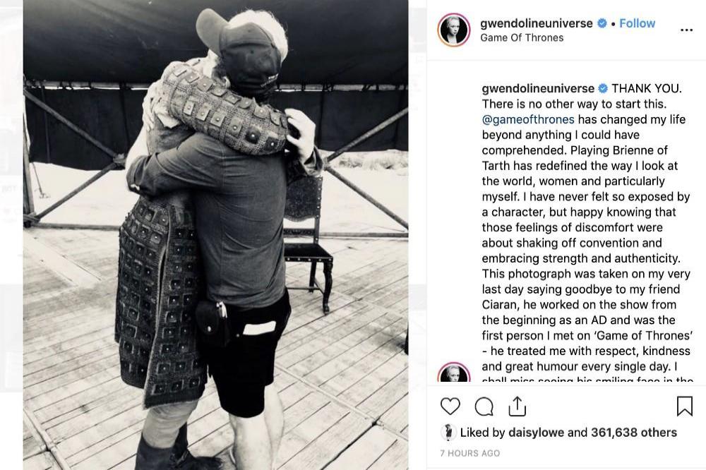 Gwendoline Christie via Instagram (c)