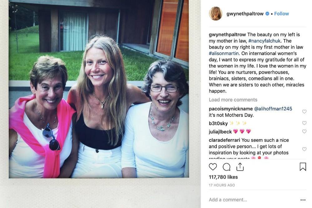 Gwyneth Paltrow's Instagram (c) post