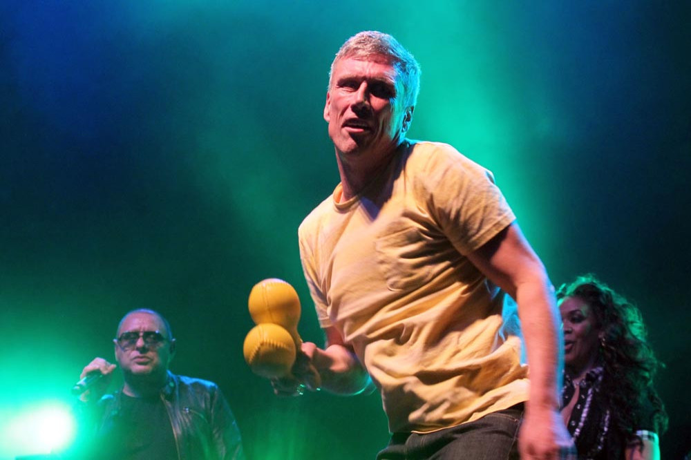 Bez took a nasty tumble in Dancing On Ice training