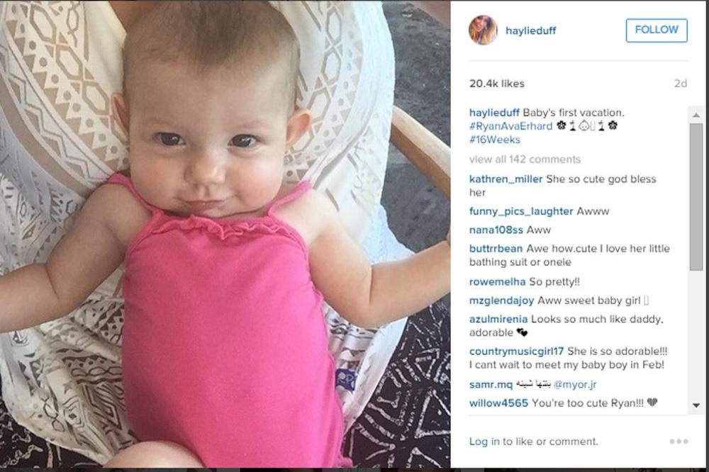 Haylie Duff's daughter (c) Instagram