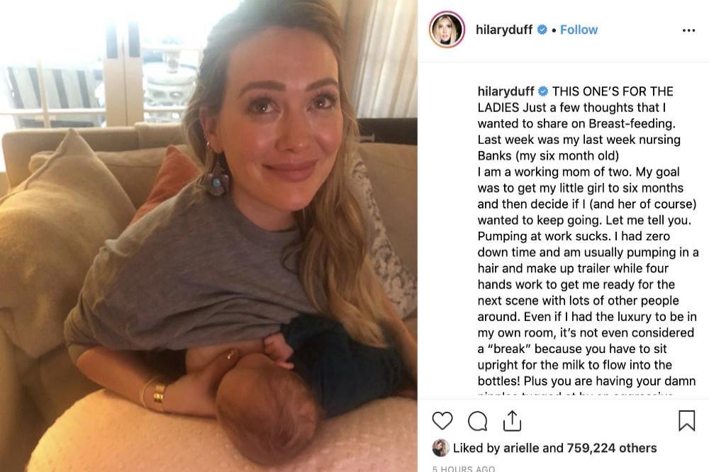 Hilary Duff's Instagram (c) post