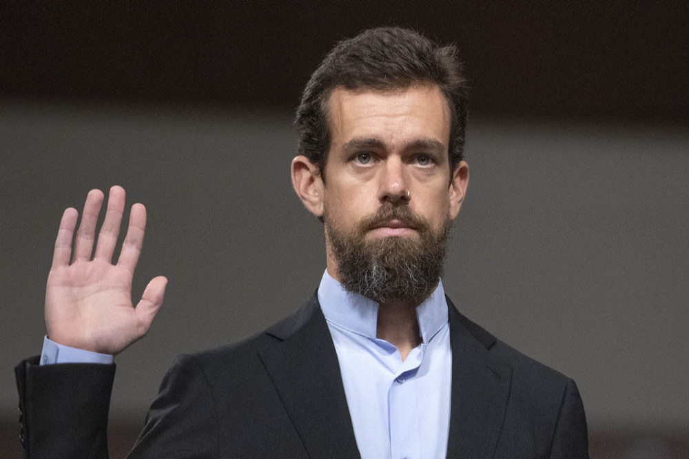 Jack Dorsey at a hearing in 2018