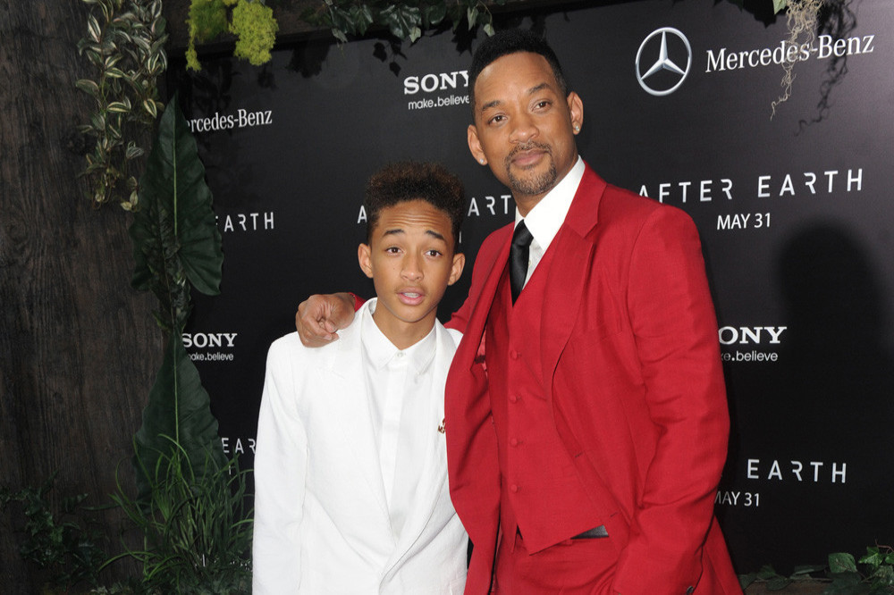 Jaden and Will Smith at the After Earth premiere in 2013